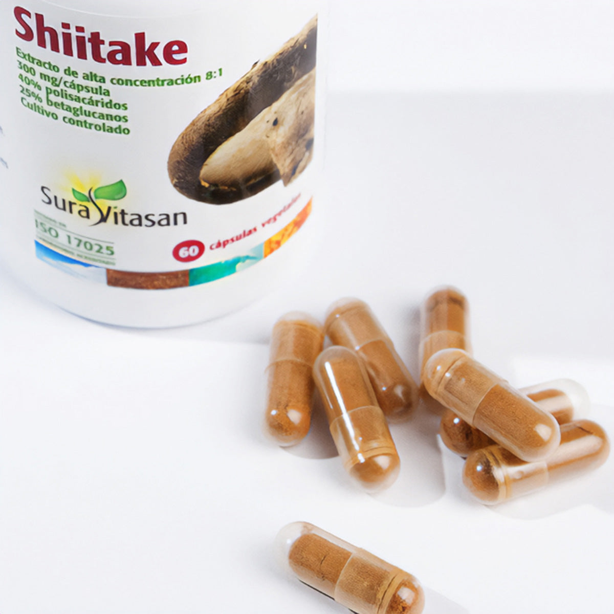 Shiitake, Sura Vitasan, 60 cápsulas