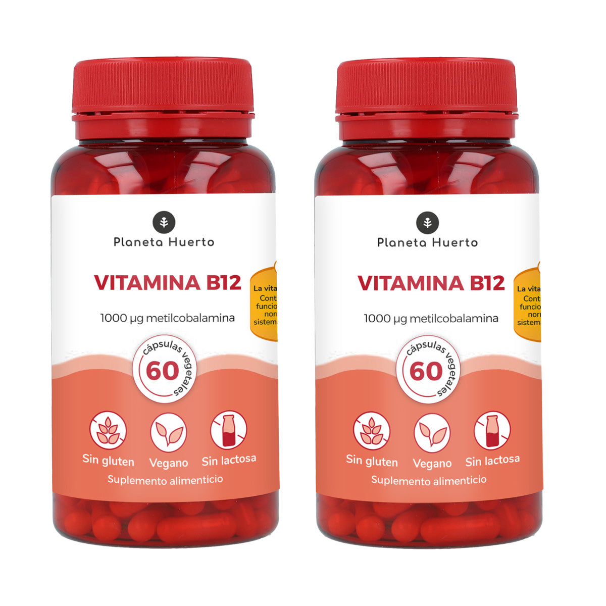 Pack 2x Vitamina B12 Planeta Huerto 60 cápsulas