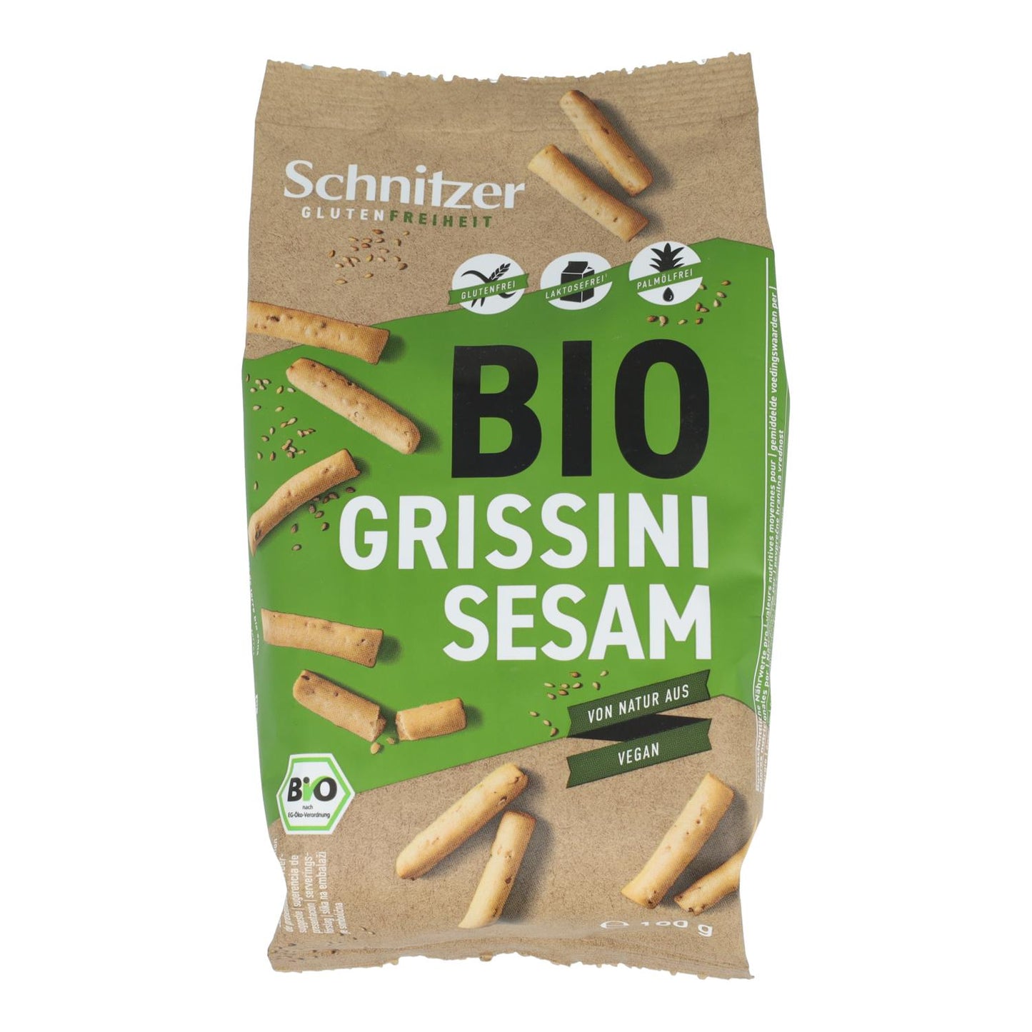 Palitos grissini sésamo Sin gluten Schnitzer 100 g