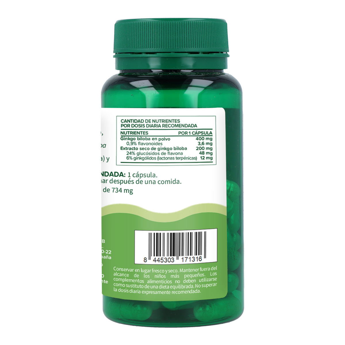 Ginkgo biloba Planeta Huerto 60 cápsulas