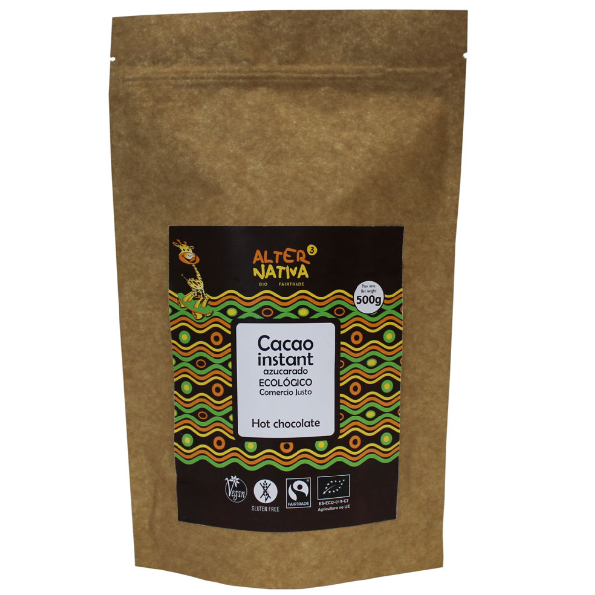 Cacao Bio Instantáneo Alternativa,  500g