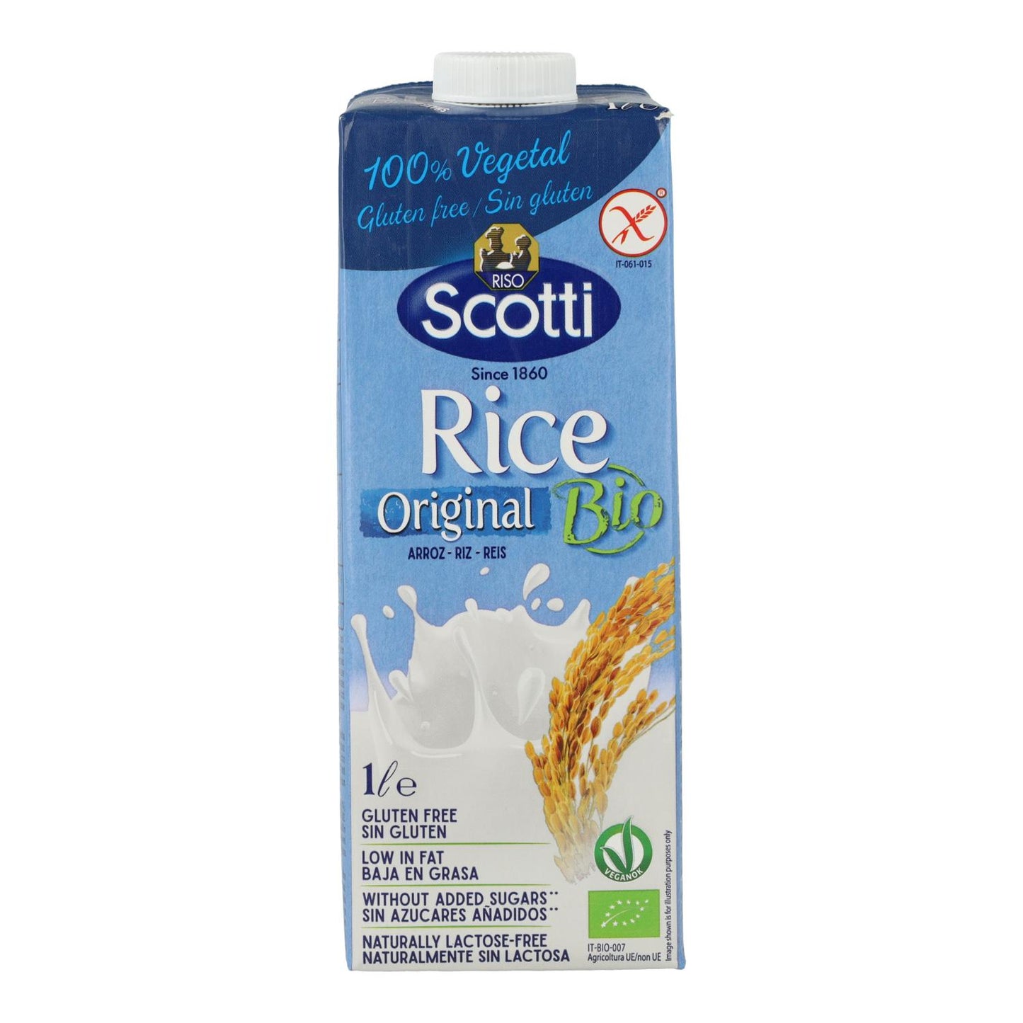 Pack 6 x Bebida Arroz Natural BIO Scotti 1 L