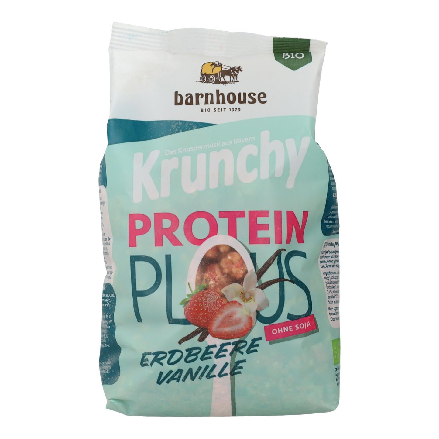 Muesli Krunchy Protein Plus de Fresa y Vainilla BIO Barnhouse 325 gr