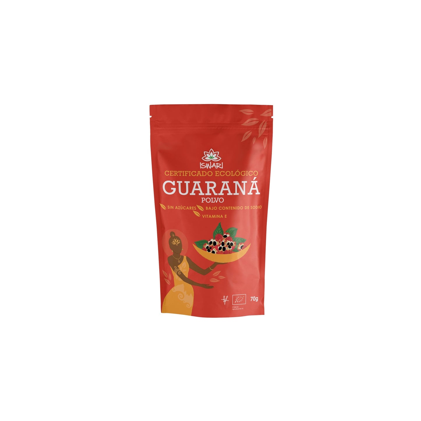 Guaraná en polvo Iswari, 70g
