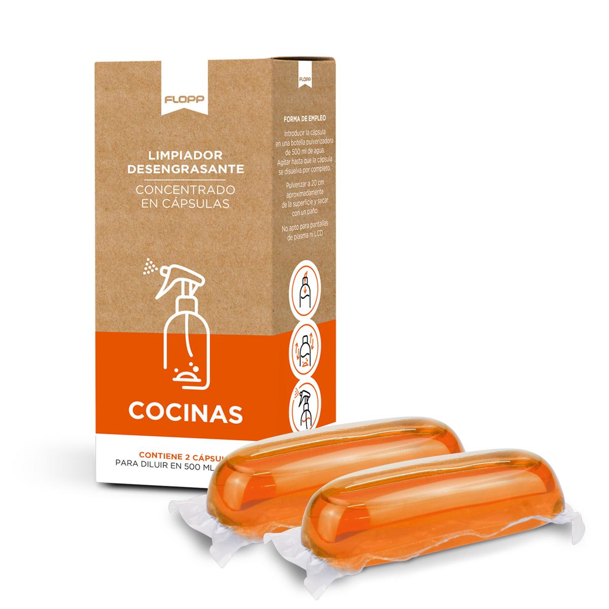 Desengrasante ECO botella + 1 cápsula Flopp 500ml