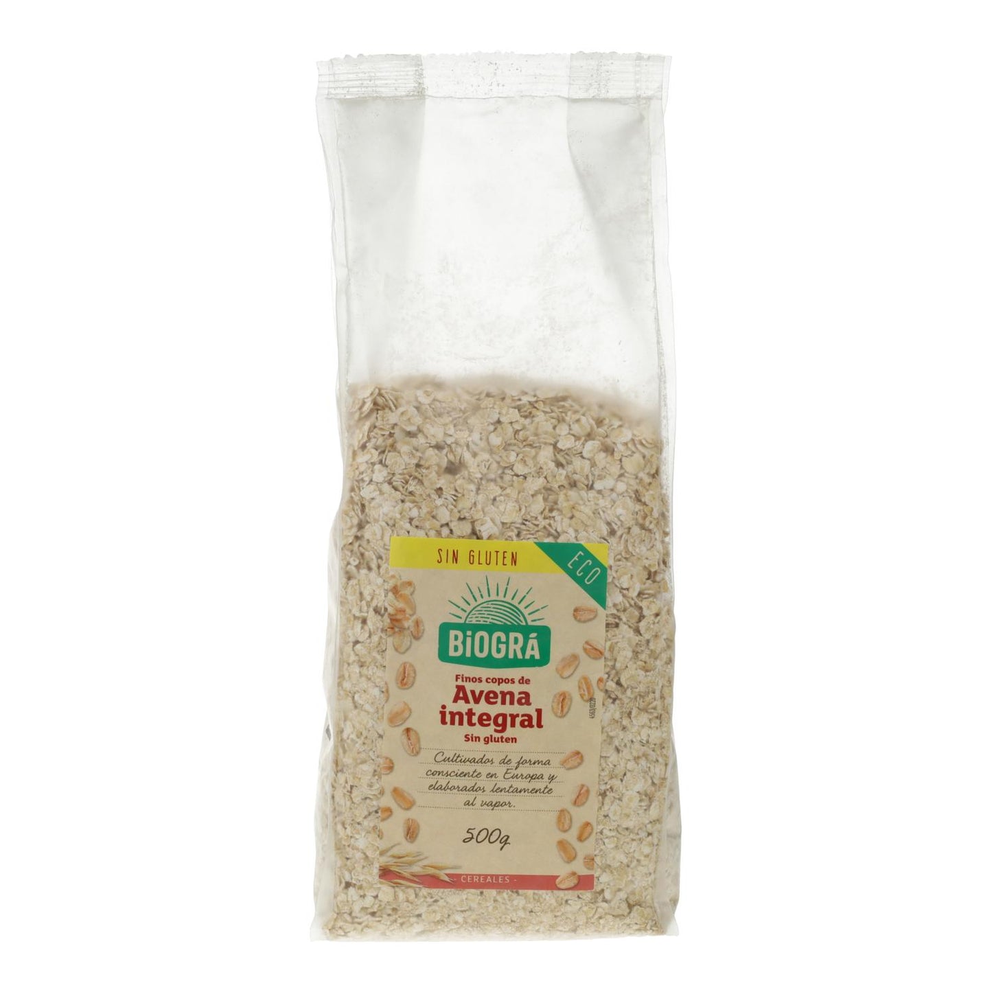 Copos de Avena finos integrales ECO SIN GLUTEN Biogrà 500g