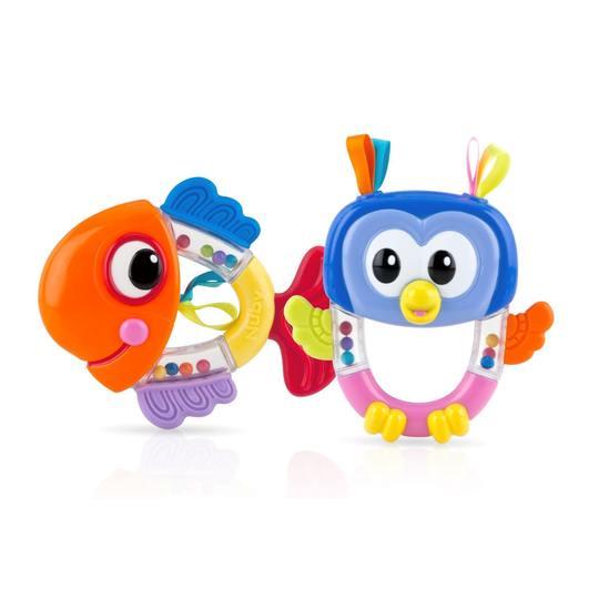 Mordedor Sonajero Buho o Pez Nuby