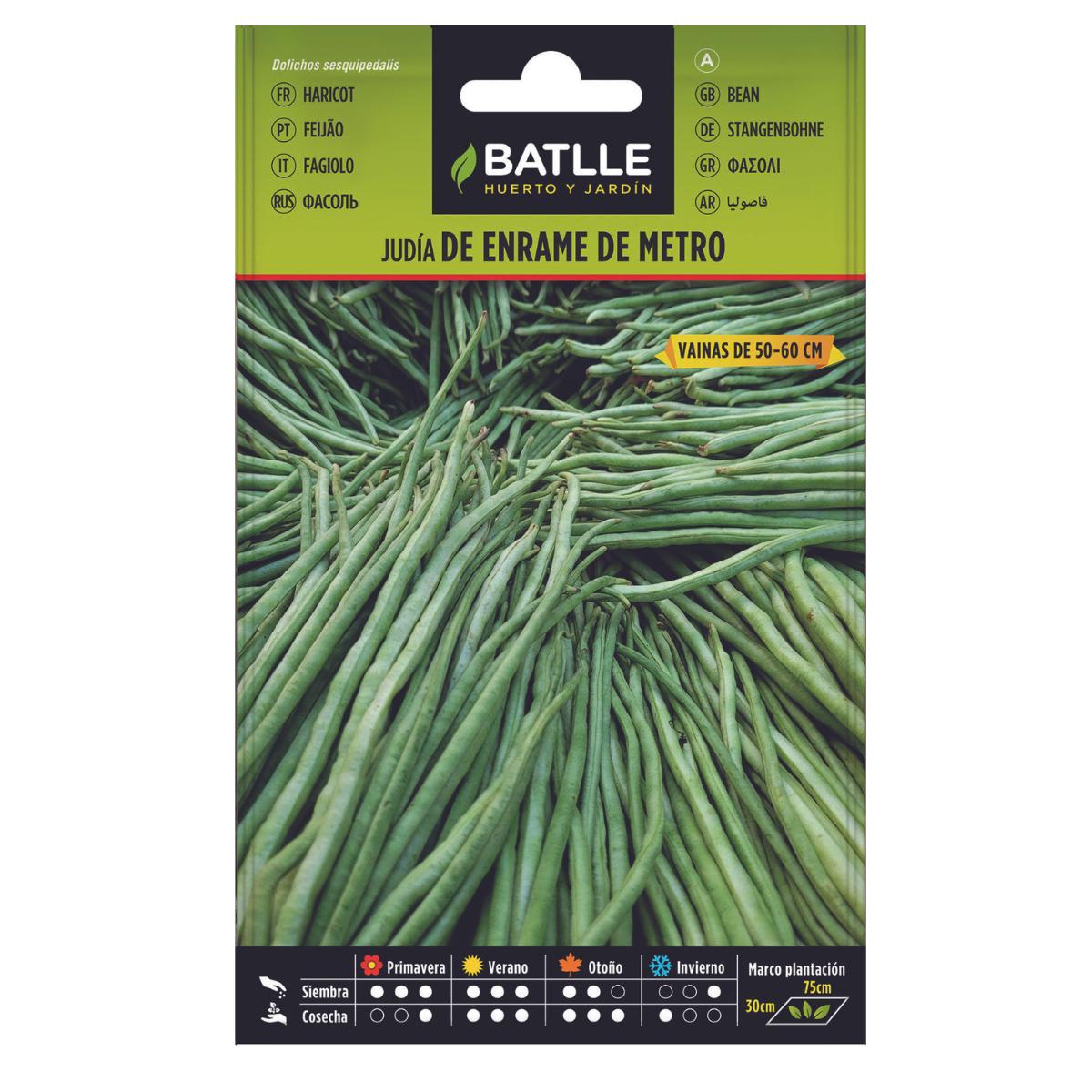 Semillas de Judía de enrame de metro Batlle