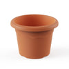 Maceta redonda terra color terracota D 26 x 19 cm