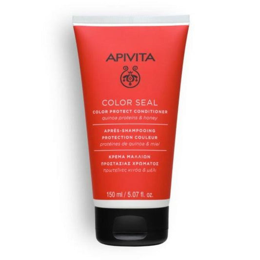 Acondicionador protector del color Color Seal con proteínas de Quinoa y Miel Apivita 150ml