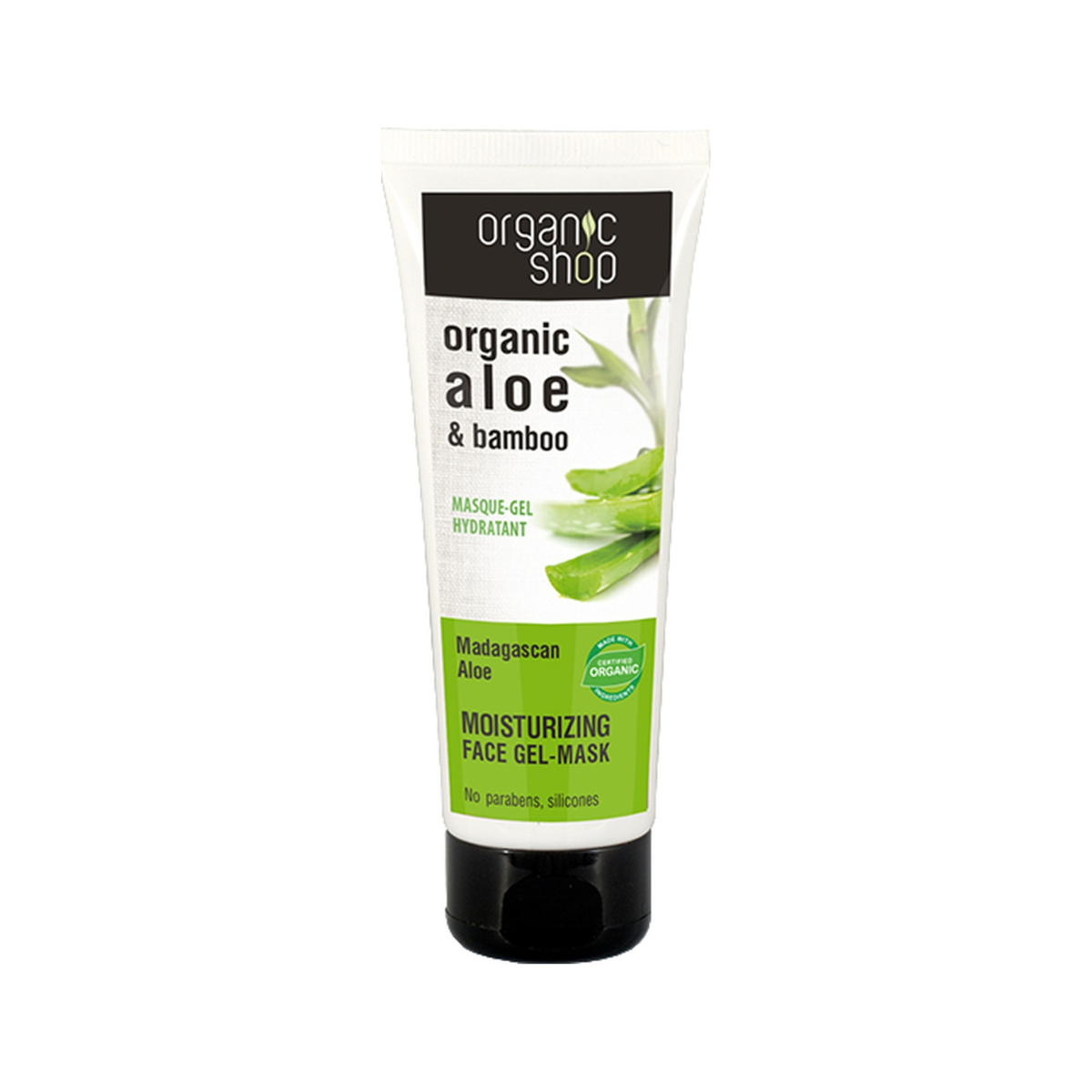 Gel-mascarilla facial hidratante aloe de madagascar Organic Shop 75 ml