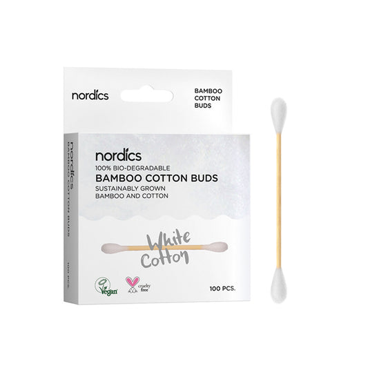 Bastoncillos Bambú y Algodón Bio Nordics 100 unidades