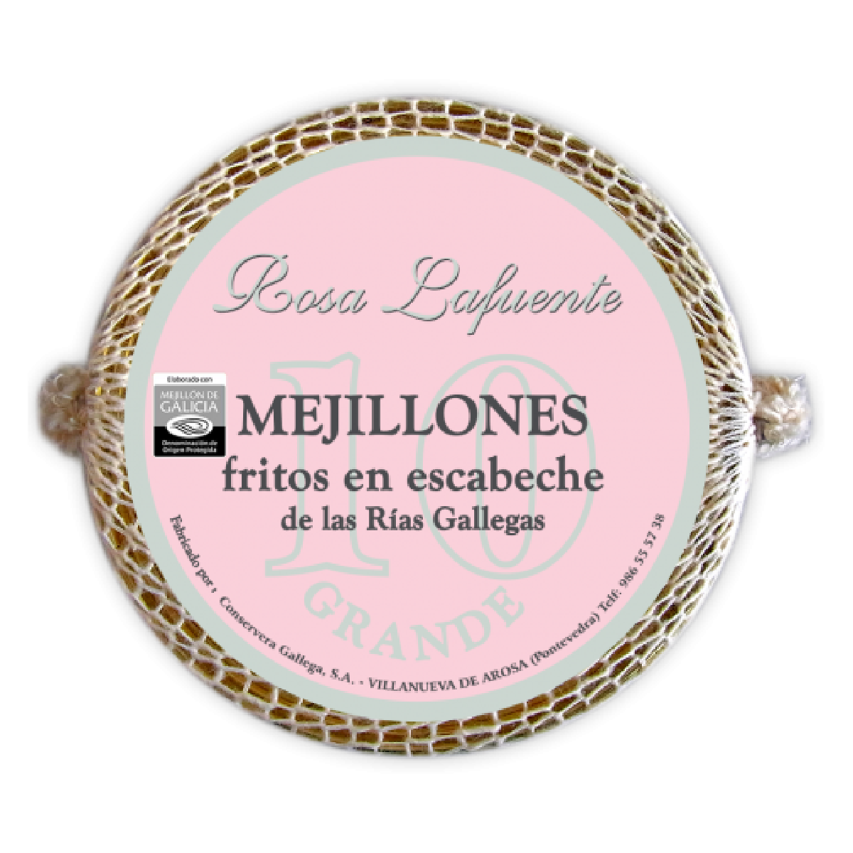 Mejillones fritos en escabeche 10 Piezas Rosa Lafuente 115 g