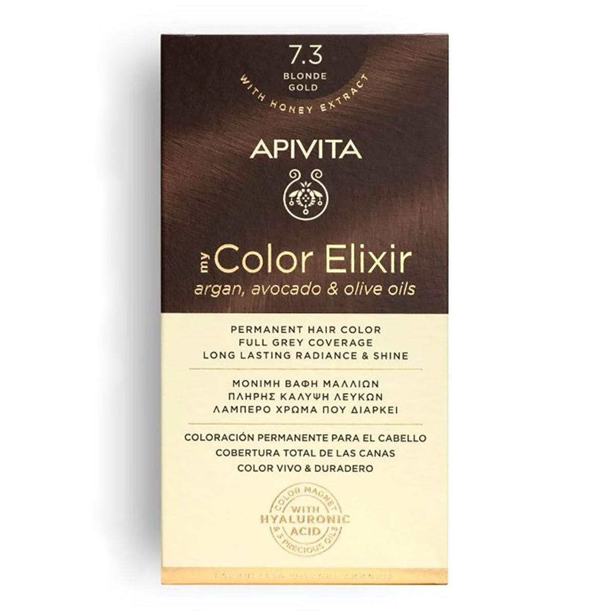 Tinte MY COLOR ELIXIR N 7.3, APIVITA, 150 ml