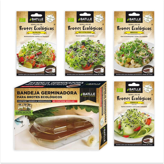 Pack para germinar brotes ecológicos en casa Batlle