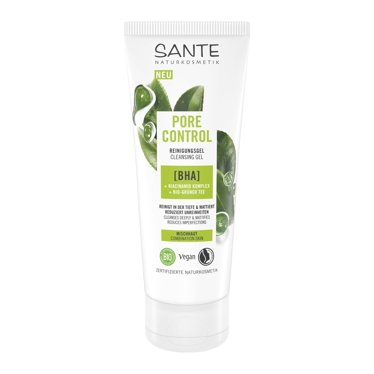 Gel limpiador pore control Sante 100 ml
