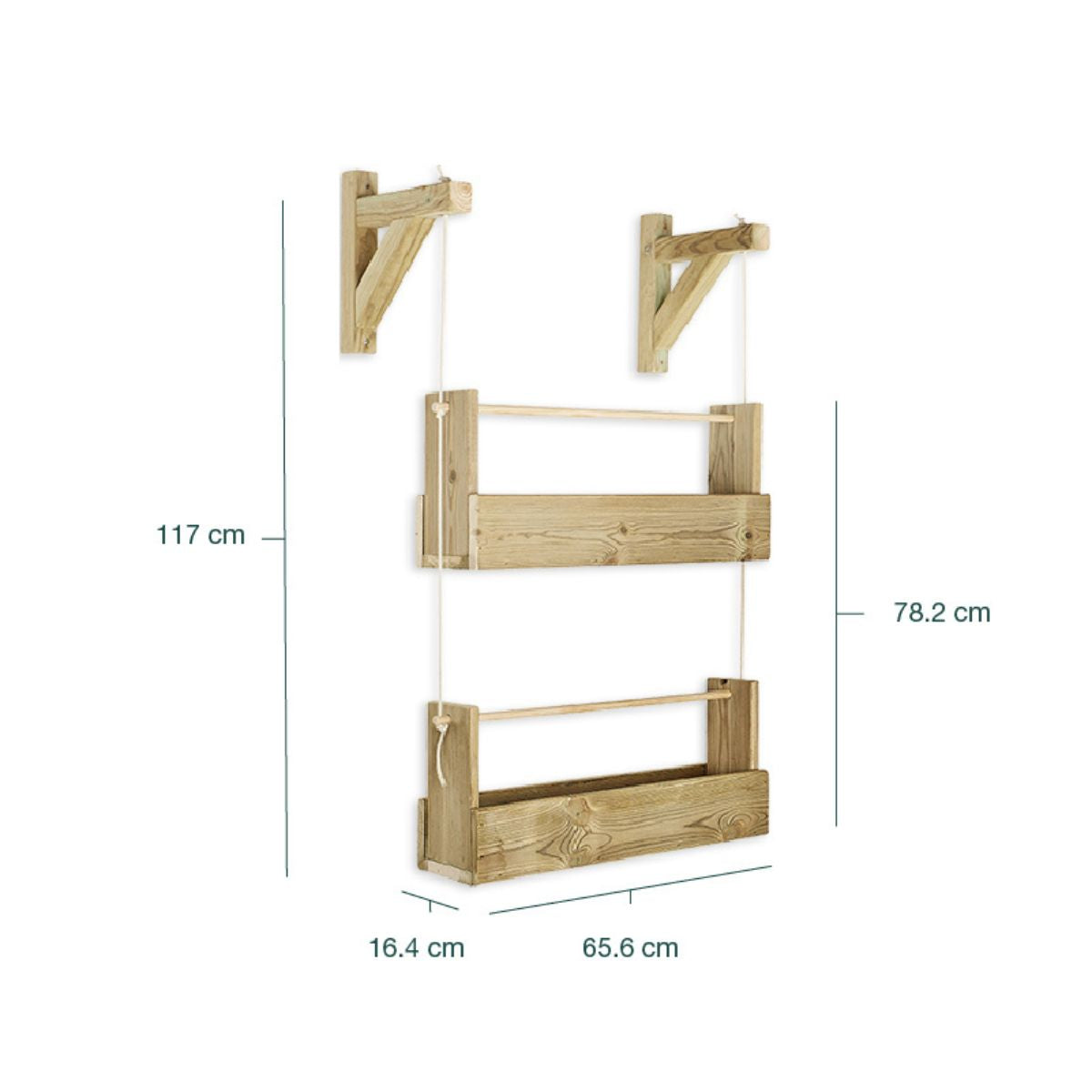 Jardinera vertical Big Woody 2 Bandejas Hortalia