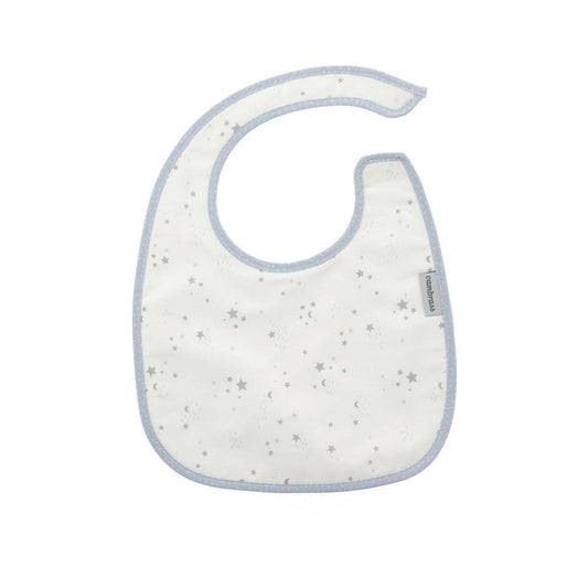 Babero cuadrado con Velcro Celeste 20x26 cm. Color Rosa