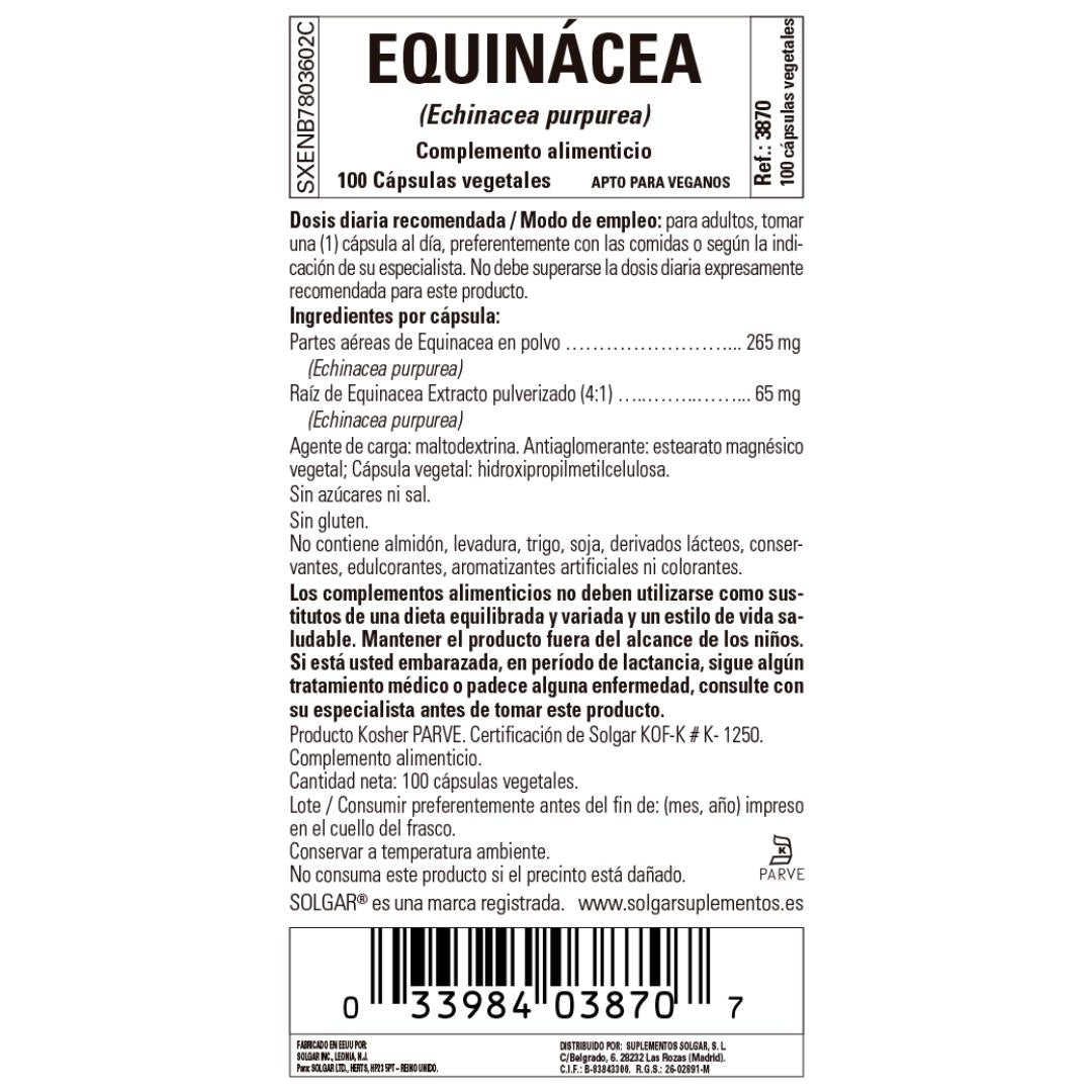 Equinácea, 100 cápsulas de 520mg