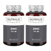 Pack 2x Nutralie Zinc con Vitamina B6 Acné Piel Pelo Vegano 120 Cápsulas