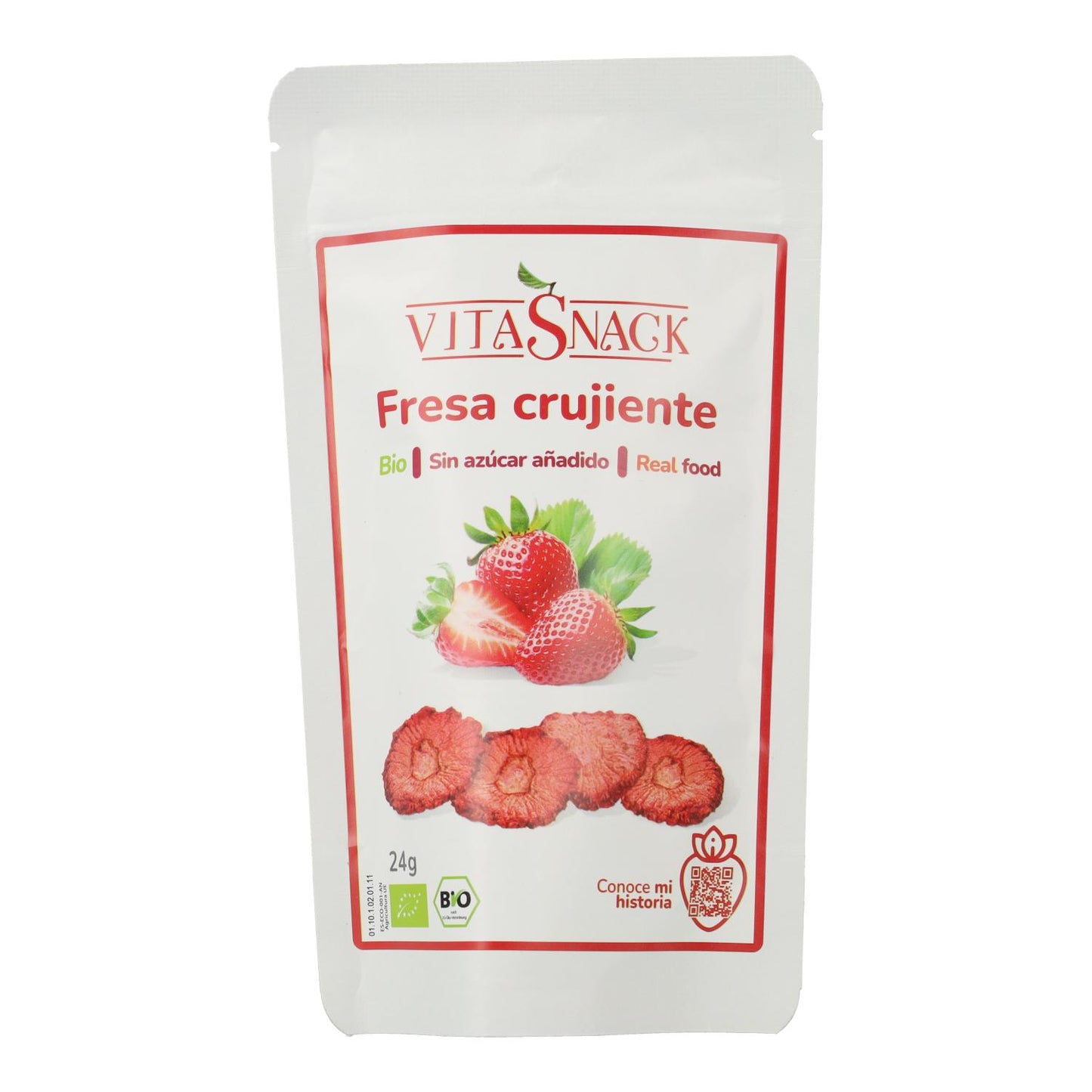 Fresa Crujiente VitaSnack 24 g