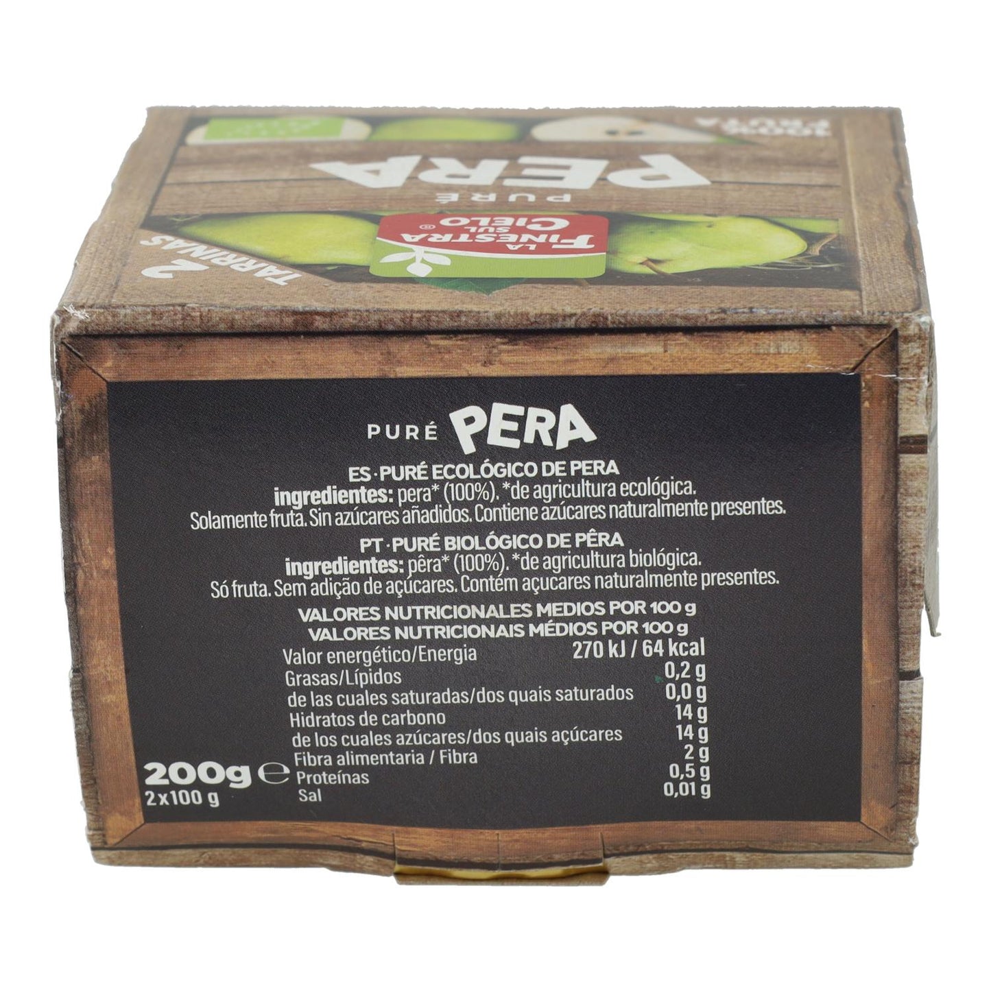 Puré de Pera Bio La Finestra Sul Cielo 200 g