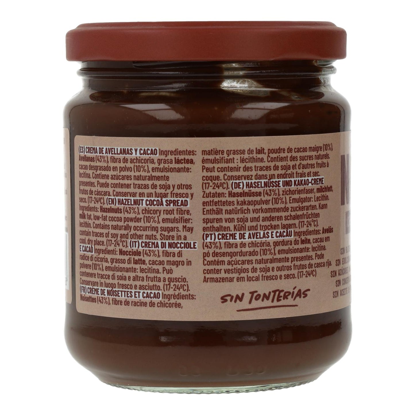 Crema de cacao y avellana Natruly 285 g