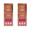 Pack 2x Tinte natural color castaño claro, Khadi, 100 g
