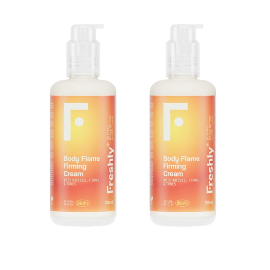 Pack 2x Crema Reafirmante Body Flame Freshly 200ml