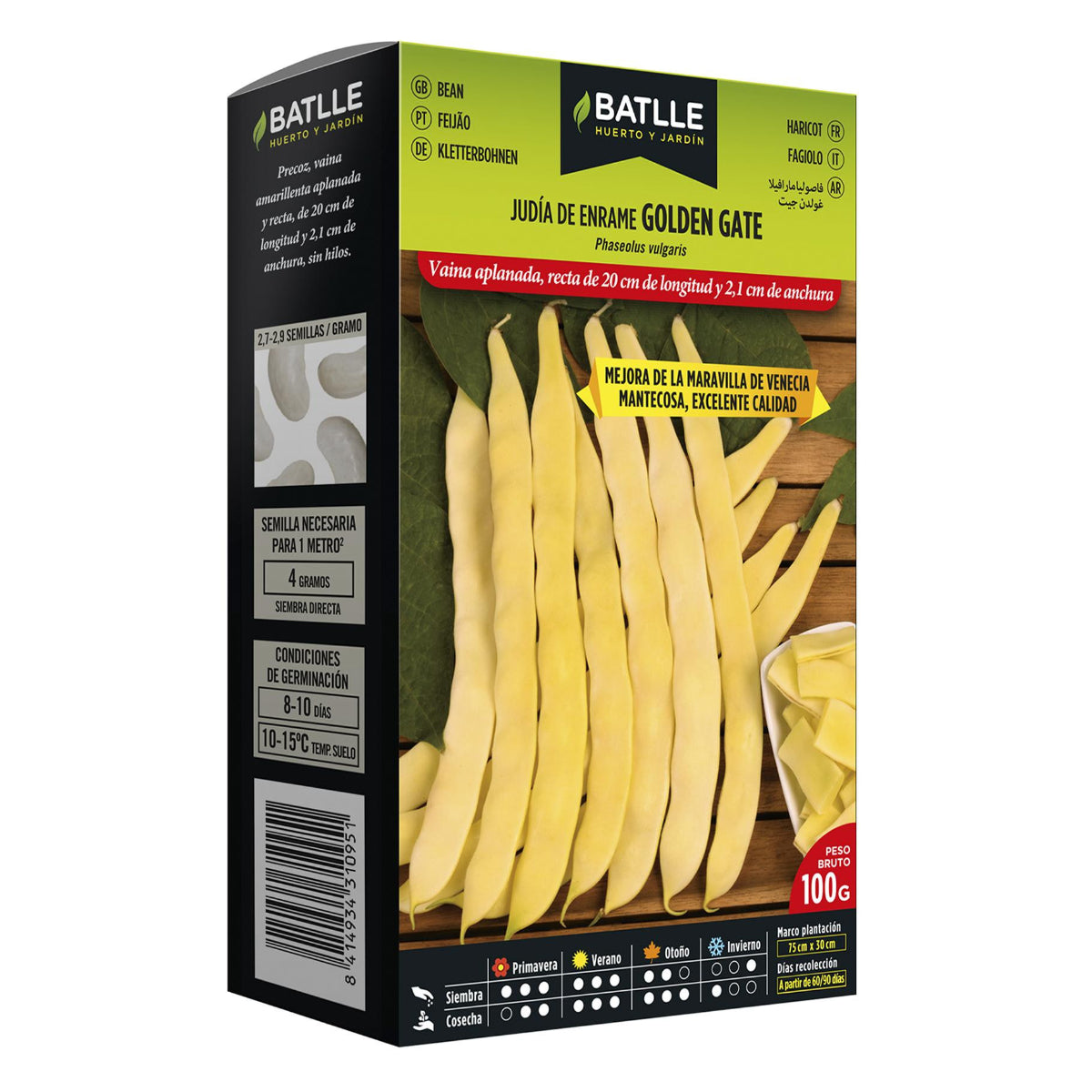 Semillas de Judía Golden Gate 100 g Batlle