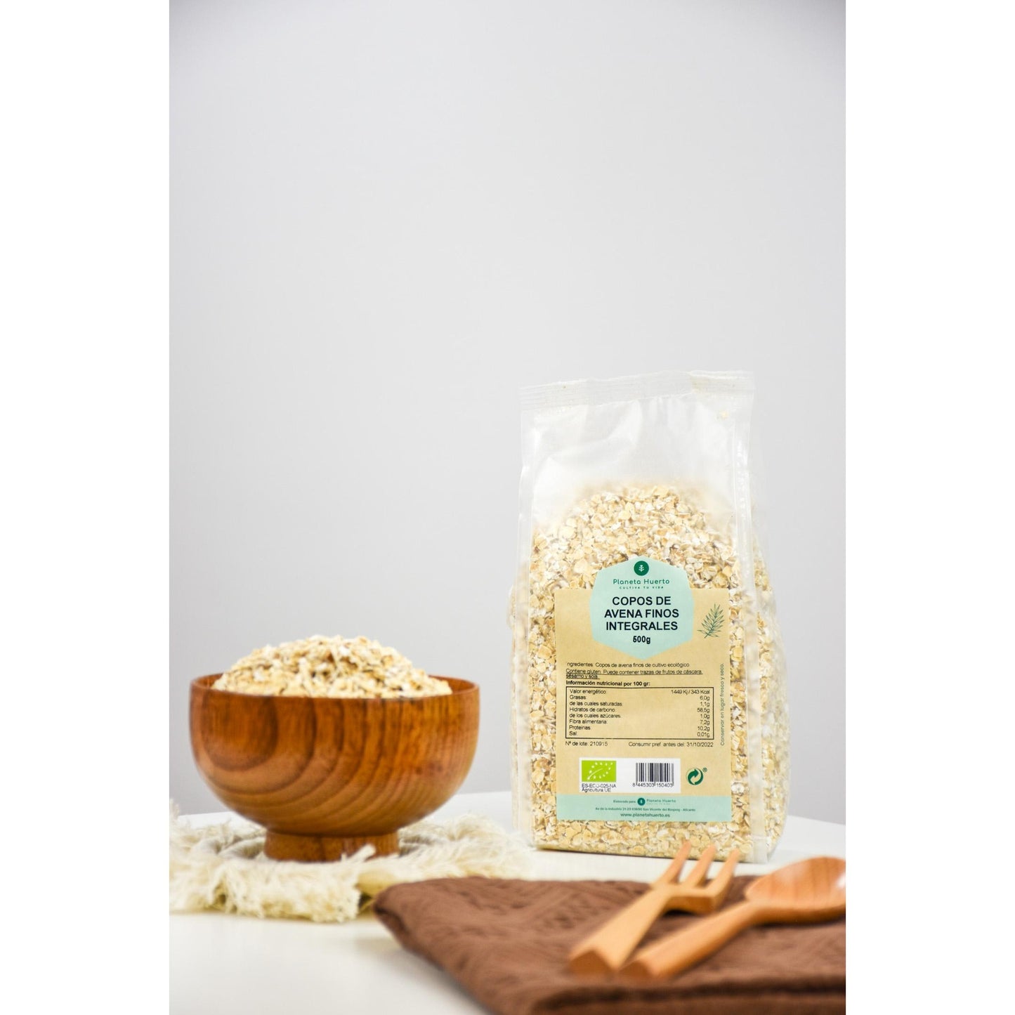Copos de Avena integral finos ECO Planeta Huerto