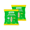 Pack 2x Smilitos, gusanitos de manzana y plátano 25g snack Smileat