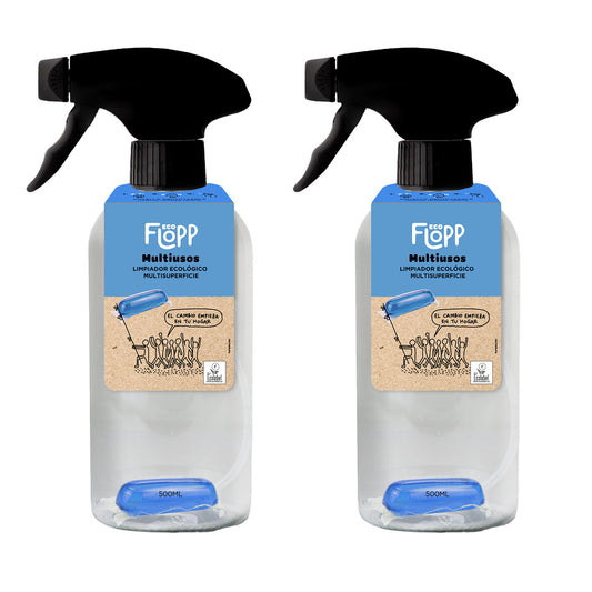 Pack 2x Limpieza hogar multiusos ECO botella + 1 cápsula Flopp 500ml