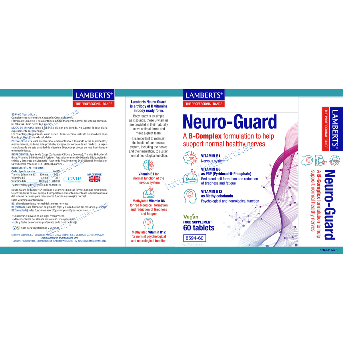 Neuro-Guard Lamberts 60 tabletas