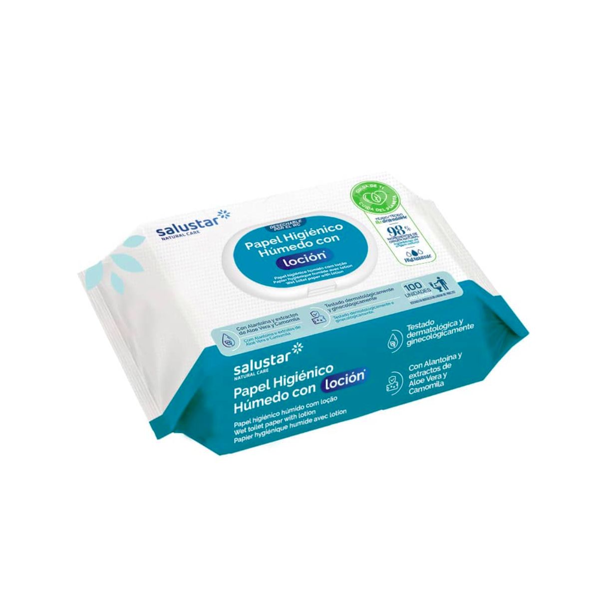 Papel higiénico húmedo Salustar 100 uds