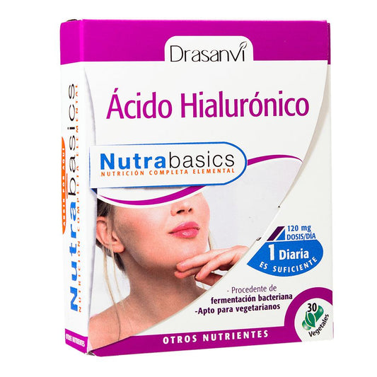 Ácido Hialurónico Nutrabasicos Drasanvi, 30 cápsulas