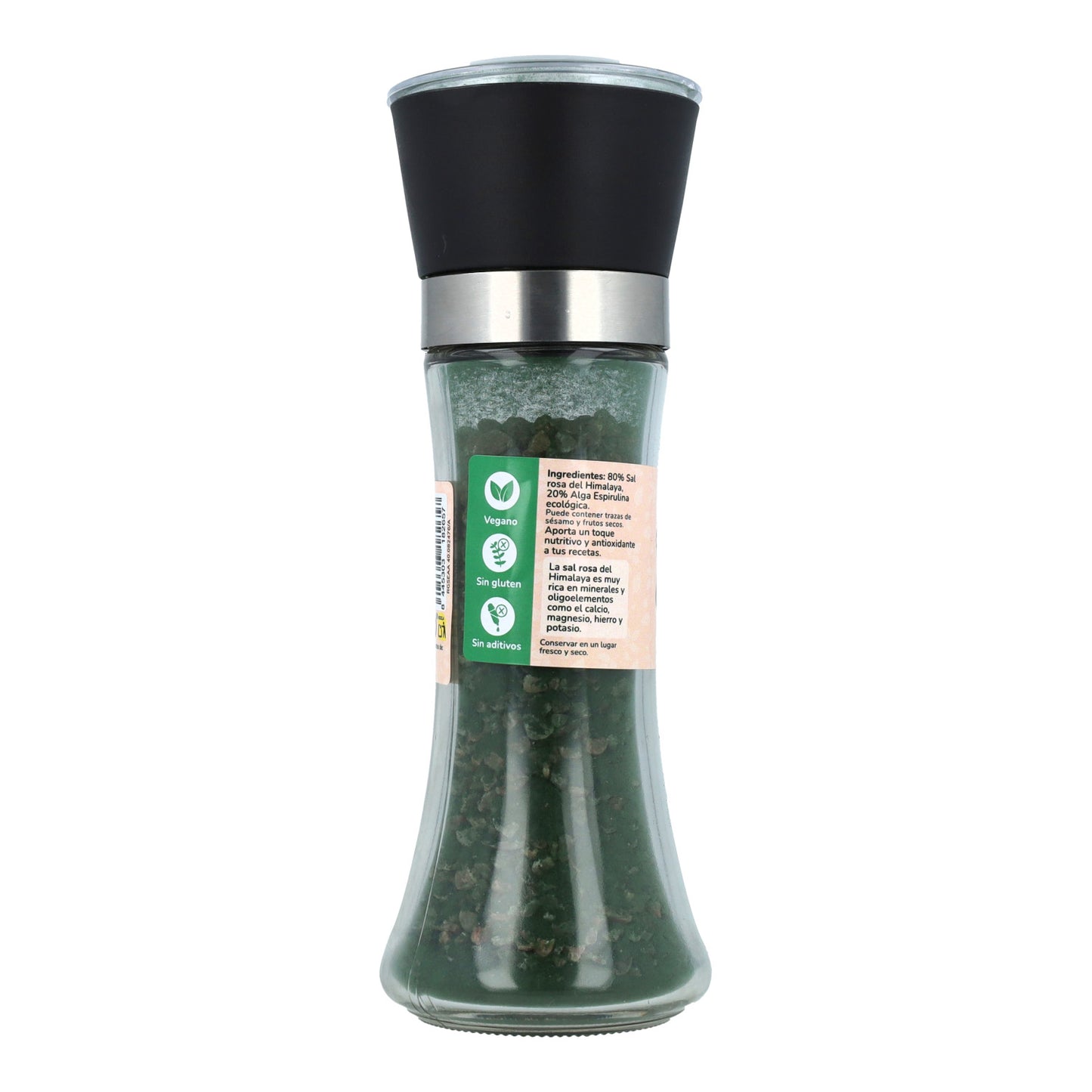 Molinillo sal rosa con alga Espirulina ECO Planeta Huerto 200g