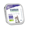 Tarrina de Paté, Pollo y Pavo Bio para gatos,100g. Yarrah