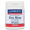 Zinc 15 mg Lamberts 90 tabletas