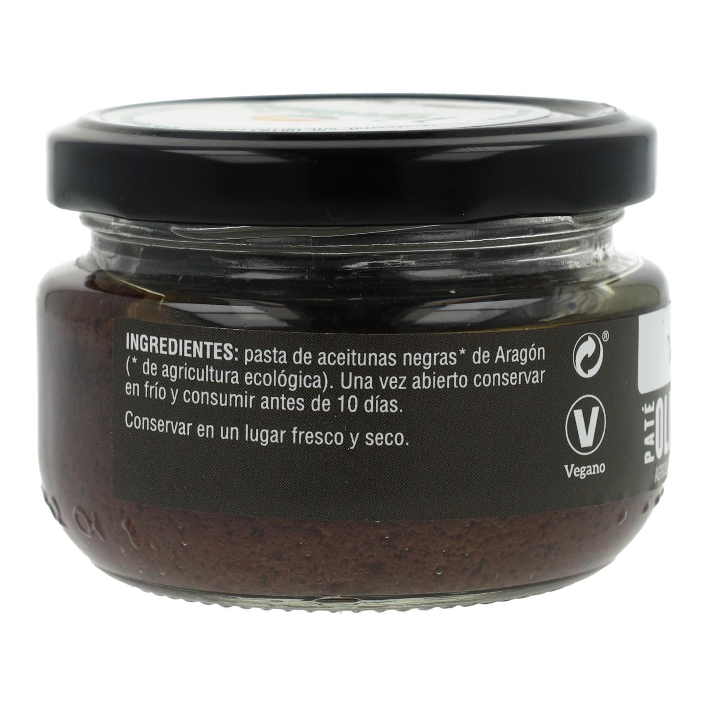 Paté de Olivas Negras BIO Vegetalia 180 g