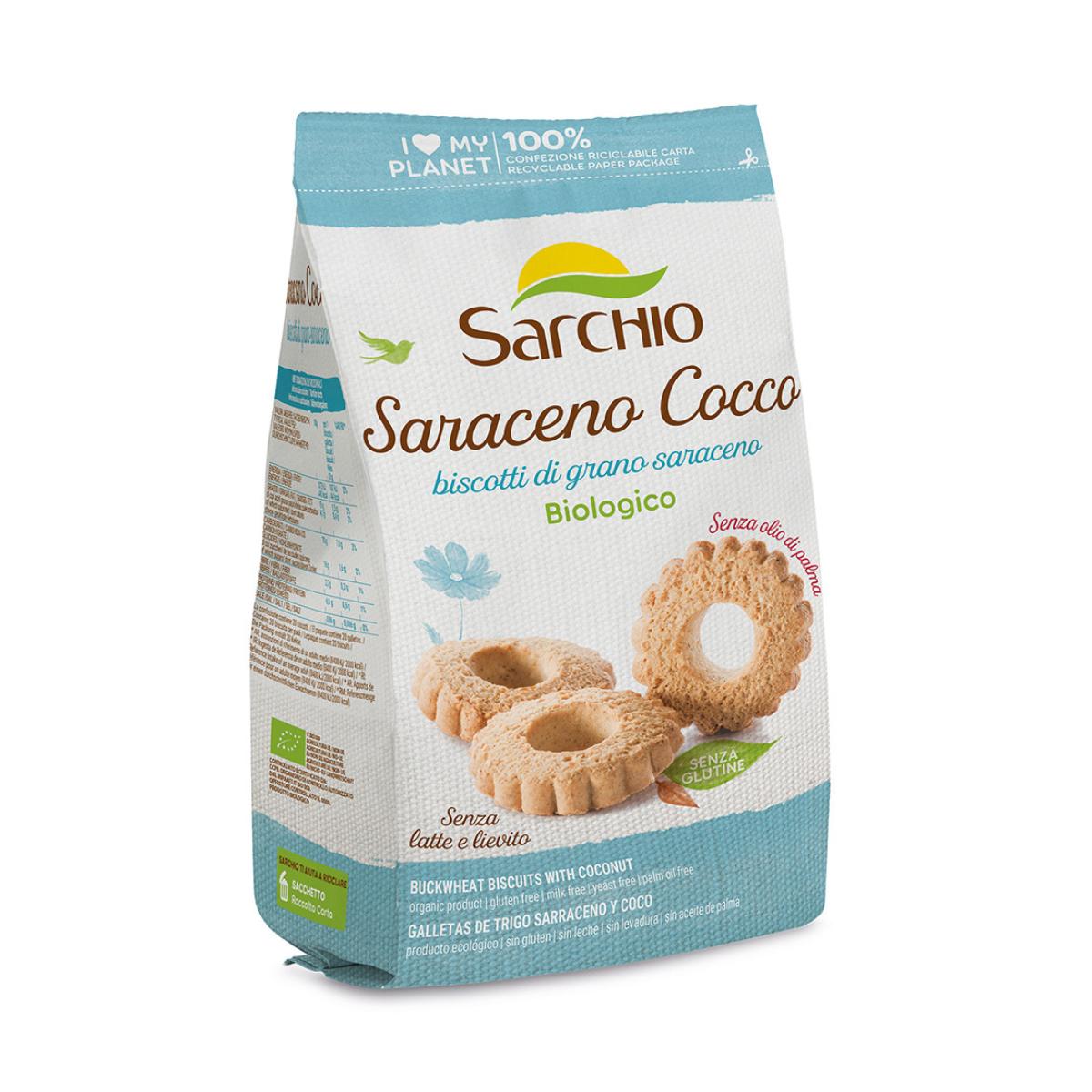 Galletas de trigo sarraceno y coco BIO Sarchio 200 g
