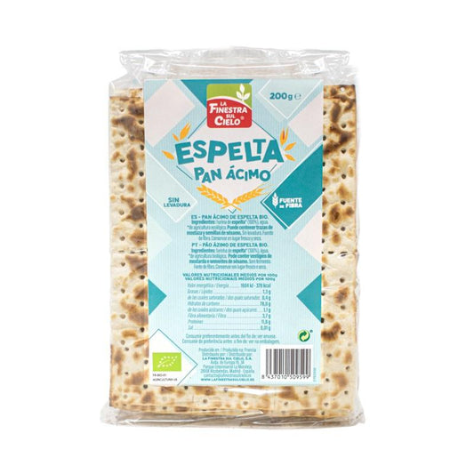 Pan Ácimo de Espelta BIO La Finestra Sul Cielo 200 g