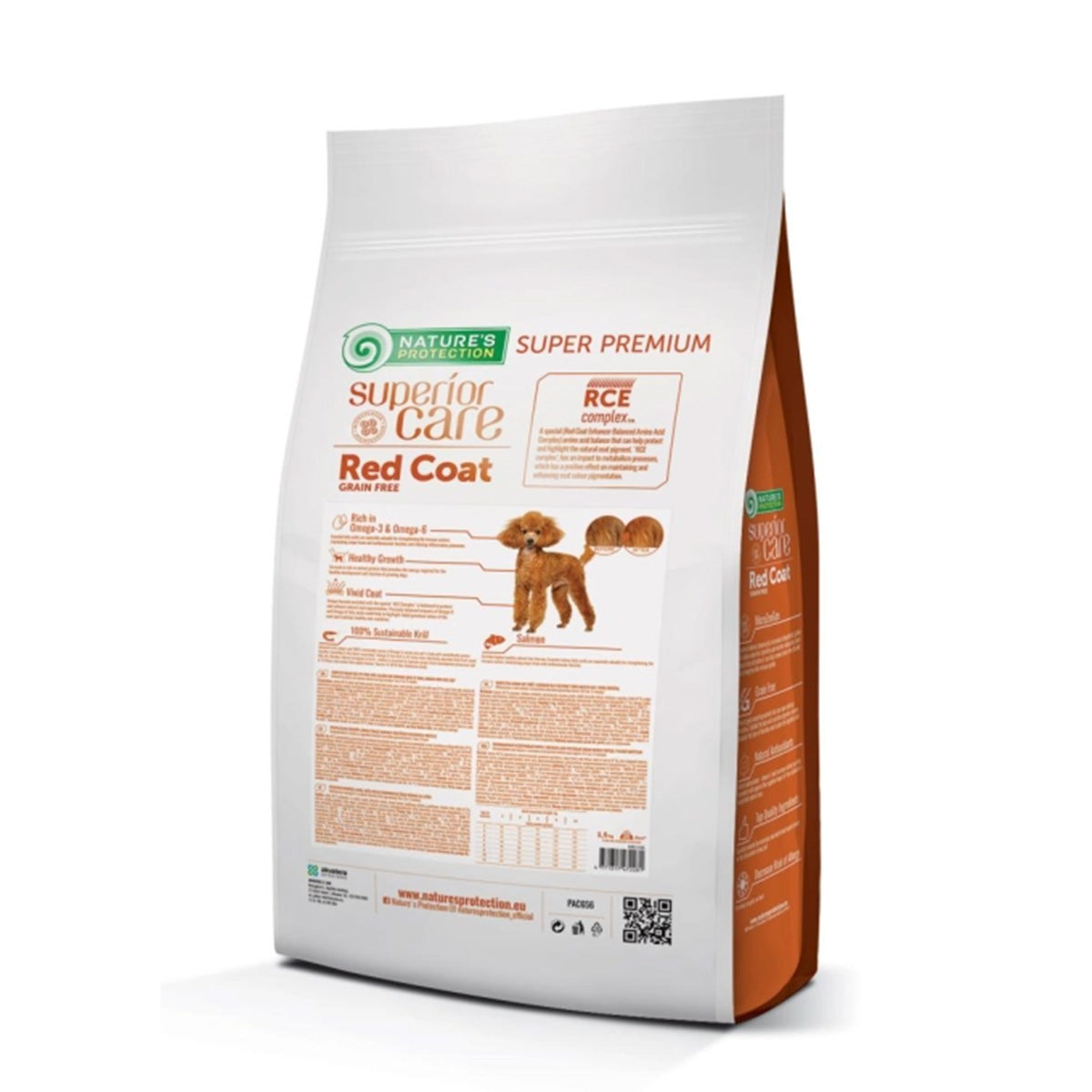 Nature's Protection Red Dog Pienso grain free Salmón cachorro razas pequeñas 1,5 Kg