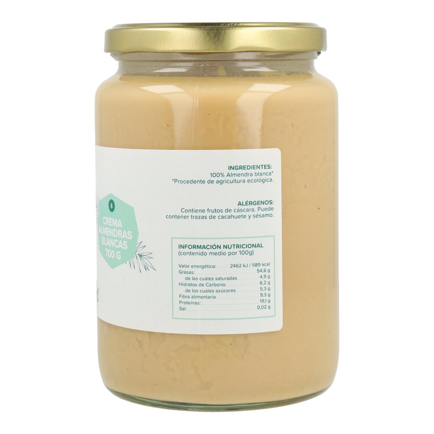 Crema de Almendras Blancas ECO Planeta Huerto 700gr