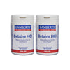 Pack 2 x Betaína HCl 324mg/Pepsina 5mg Lamberts, 180 tabletas