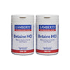 Pack 2 x Betaína HCl 324mg/Pepsina 5mg Lamberts, 180 tabletas