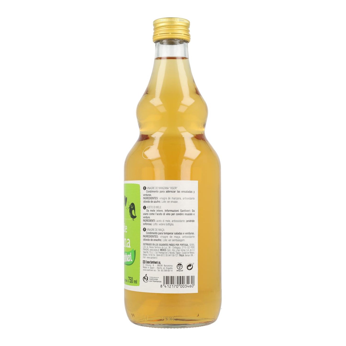 Vinagre De Manzana Santiveri 750ml
