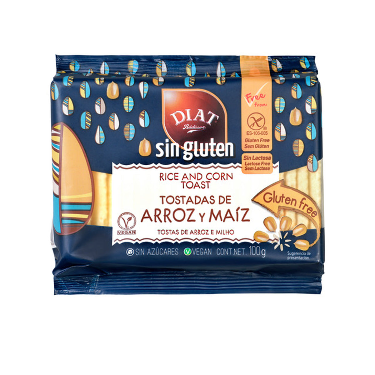 Tostadas arroz+maiz Diat 100 g