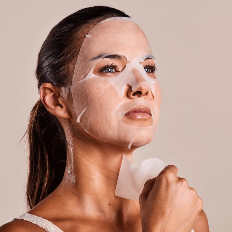 Mascarilla Facial y Cuello Tisú Antiarrugas y AntiAge Colágeno Iroha Nature 30 ml