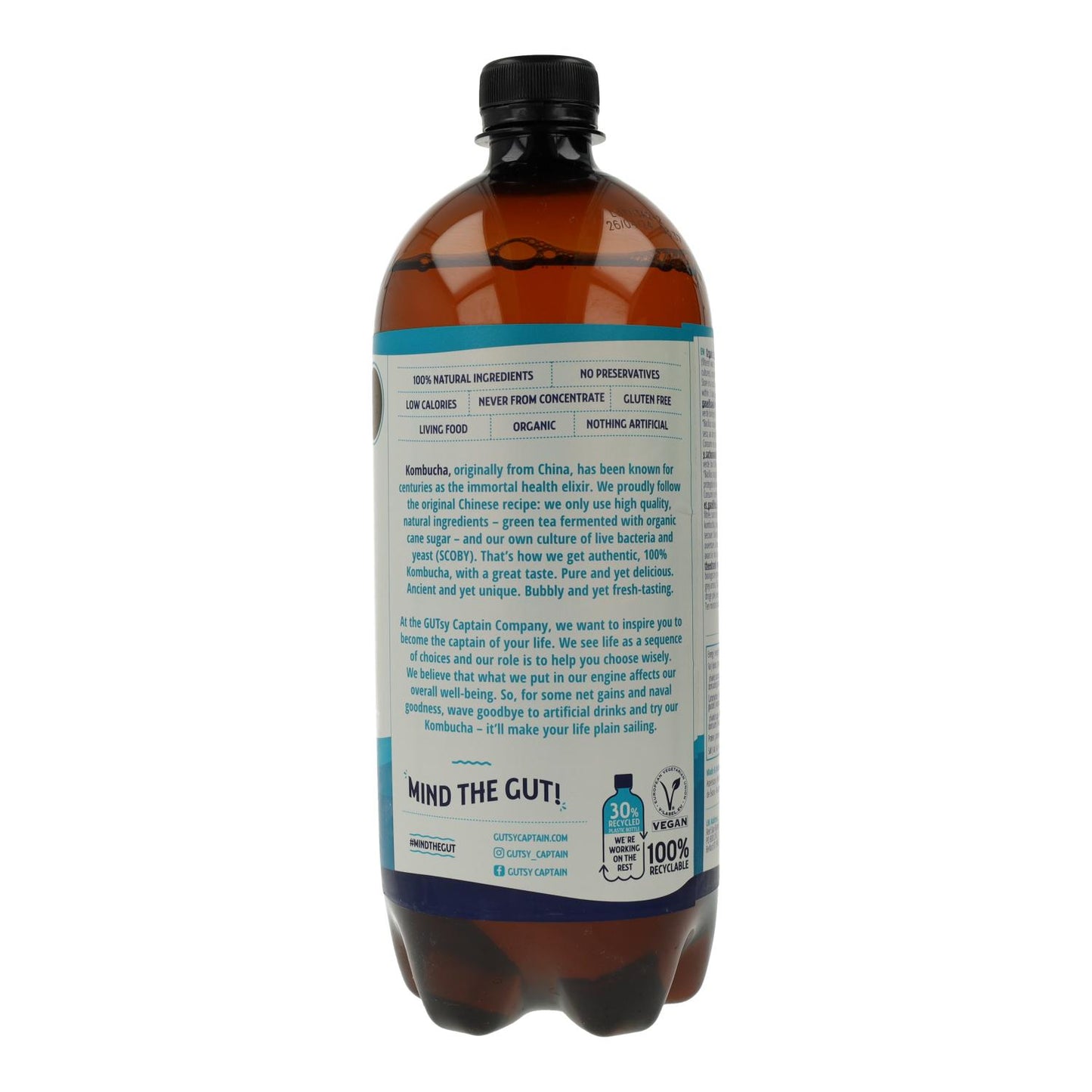 Bebida Kombucha BIO original Captain Kombucha 1 L